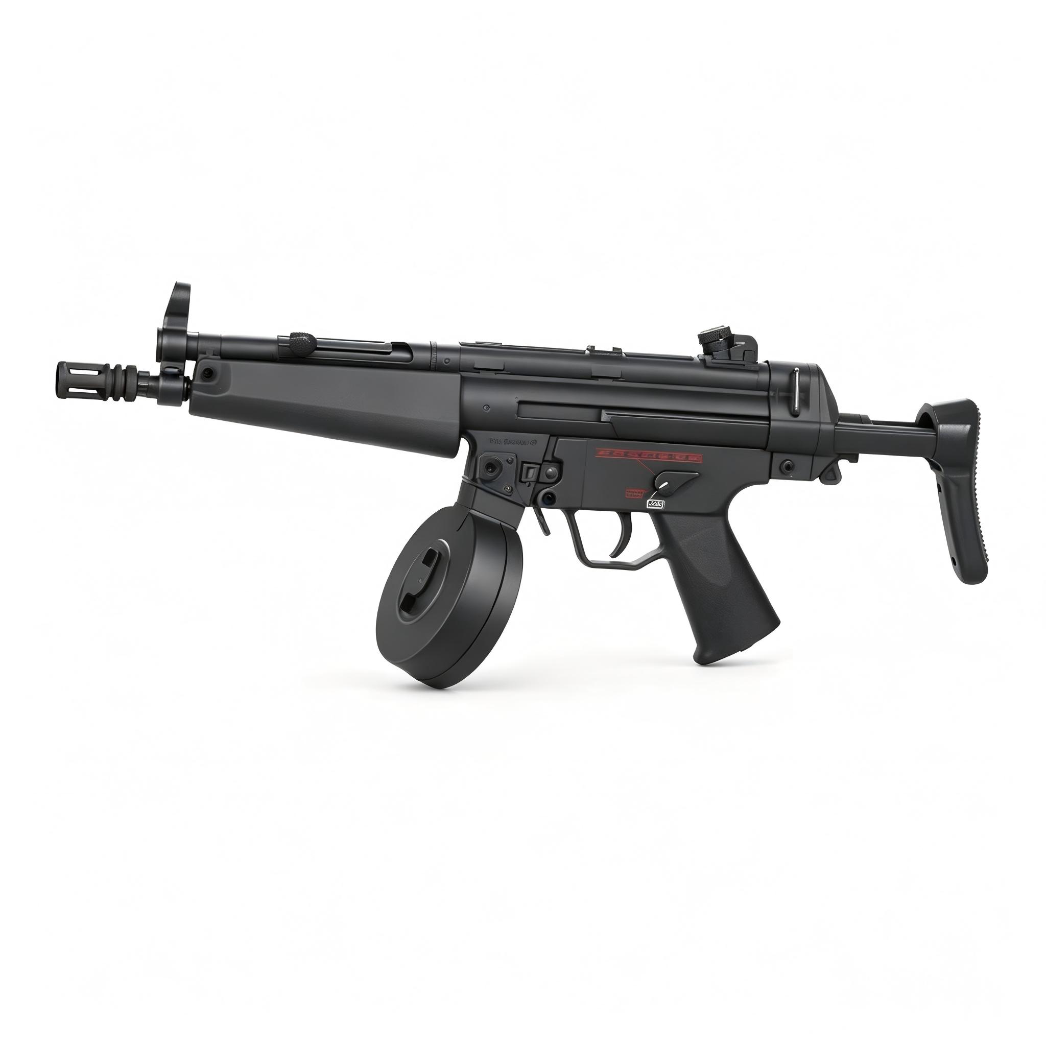 Sijun 86-1B Black Version - MP5 Nylon Gear Drum Magazine Version 1.0 Tactical Soft Bullet Gun
