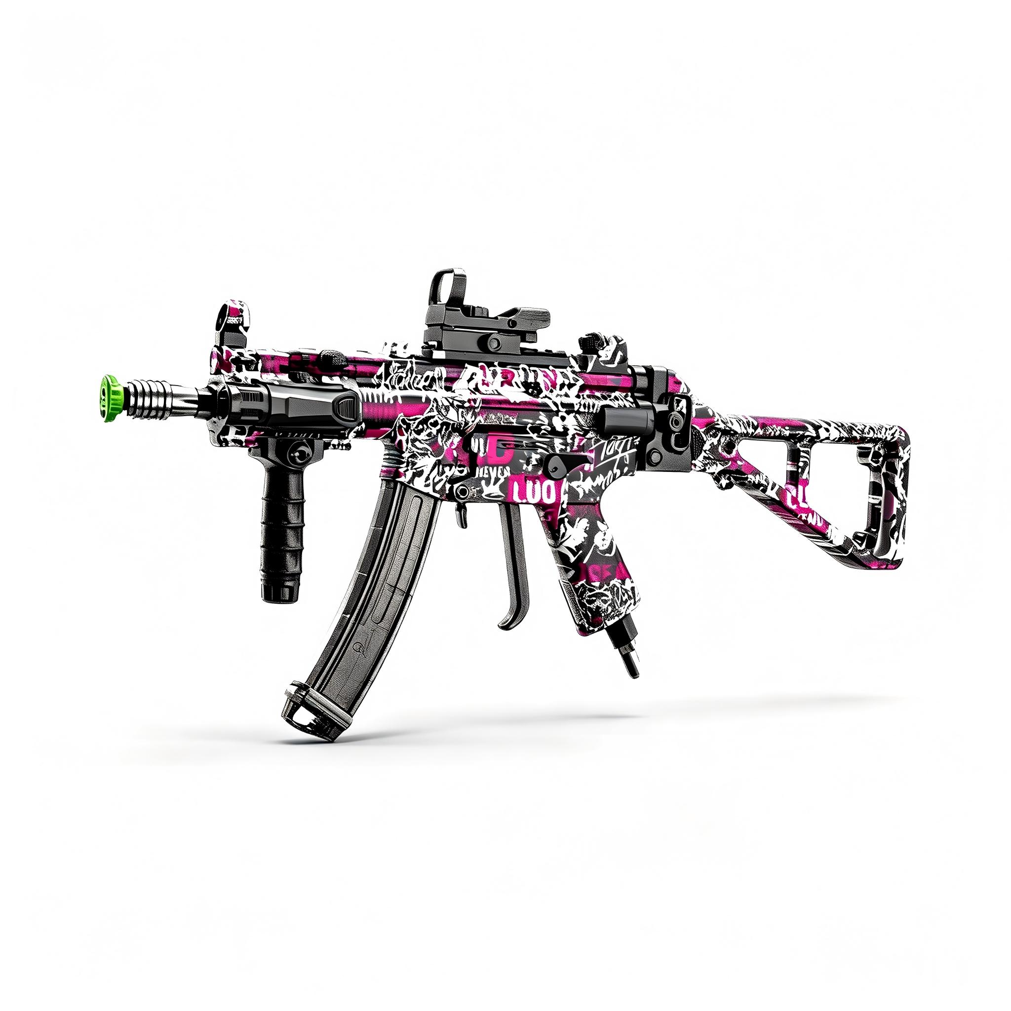 Little Moon S501-1 Wild Wolf Graffiti - MP5K Tactical Version Electric Toy Blaster