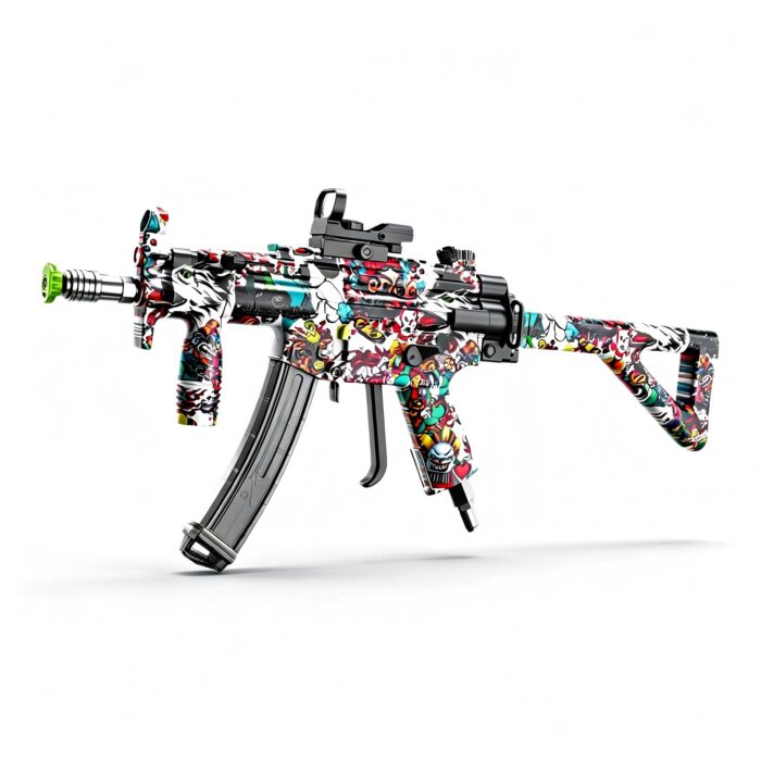 Little Moon S501B-2 Clown Graffiti - MP5KPDW Tactical Version Electric Toy Blaster