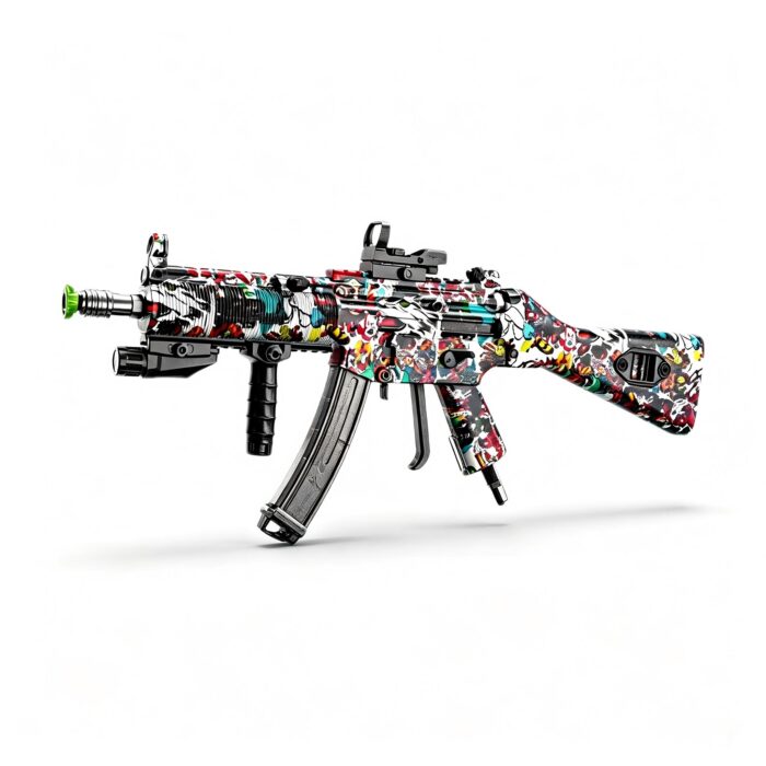 Little Moon S501C-2 Clown Graffiti - MP5SD5 Tactical Version Electric Toy Blaster