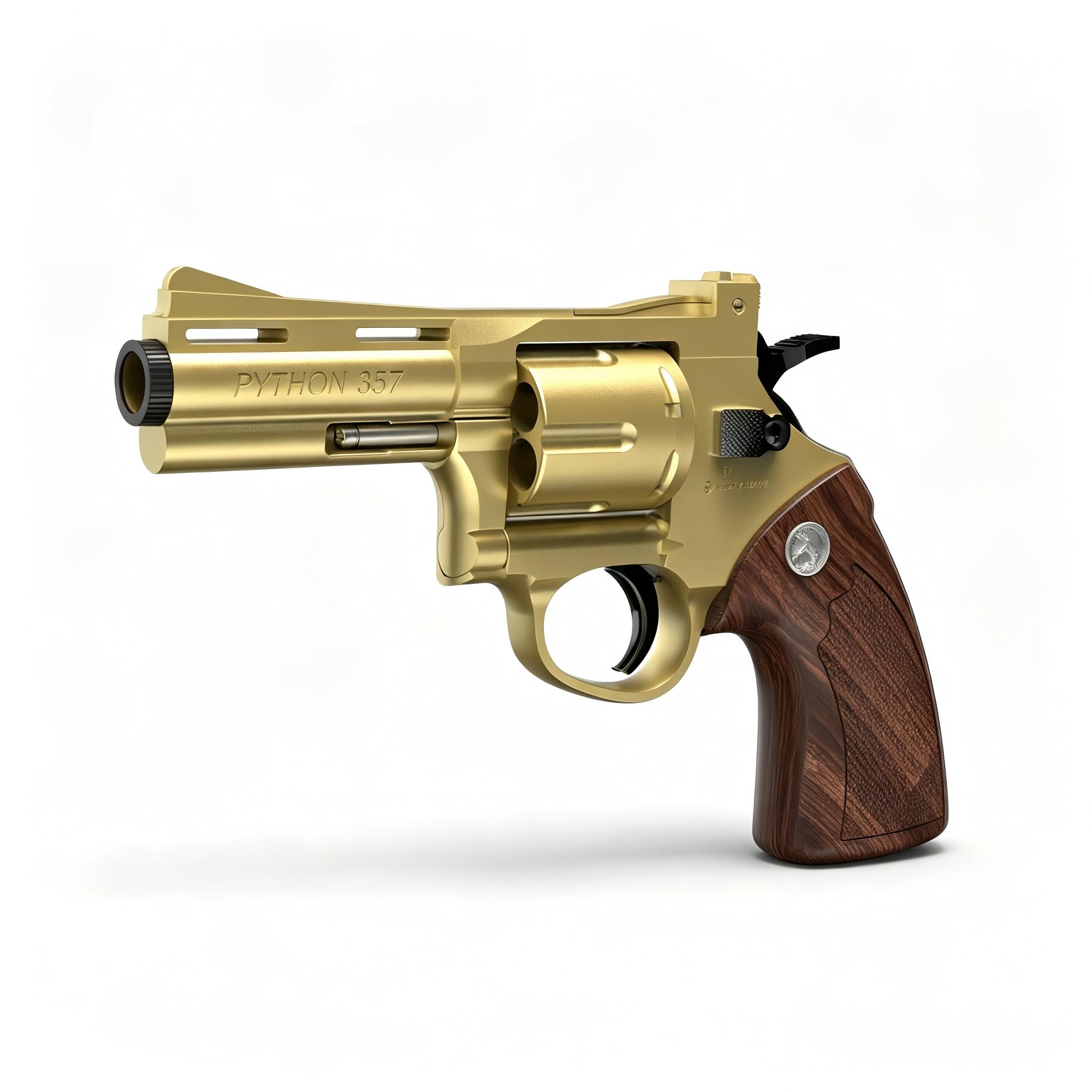 Xiaoyueliang X703-1 Gold-357 Revolver Collector's Edition Electric Toy Blaster