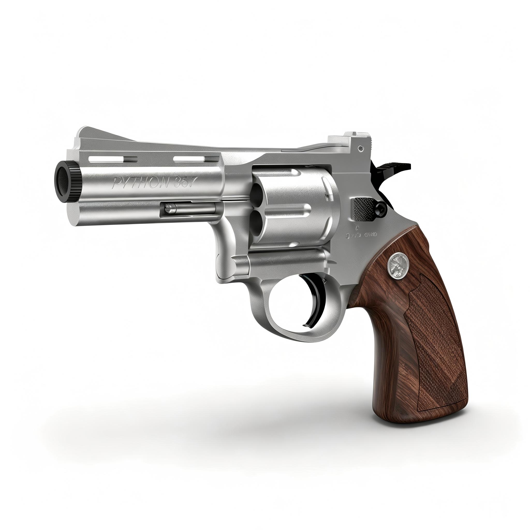 Xiaoyueliang X703-1 Silver-357 Revolver Collector's Edition Electric Toy Blaster