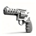 Xiaoyueliang X703-8 Gray-Honeycomb Revolver Electric Toy Blaster