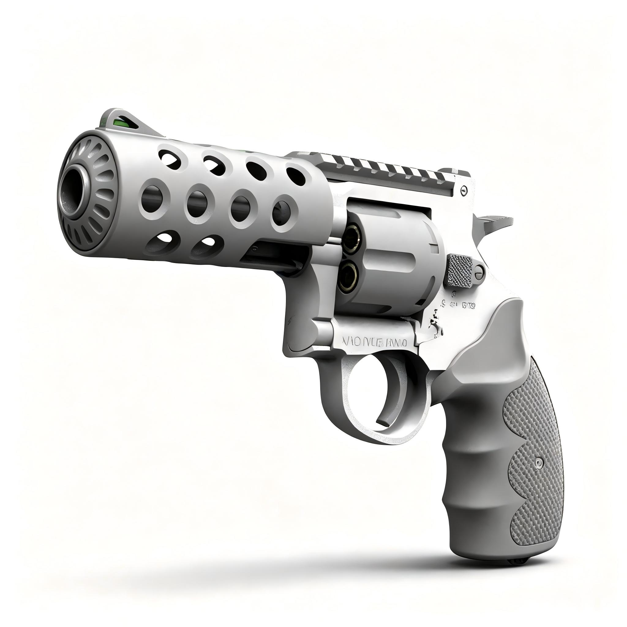 Xiaoyueliang X703-8 Gray-Honeycomb Revolver Electric Toy Blaster