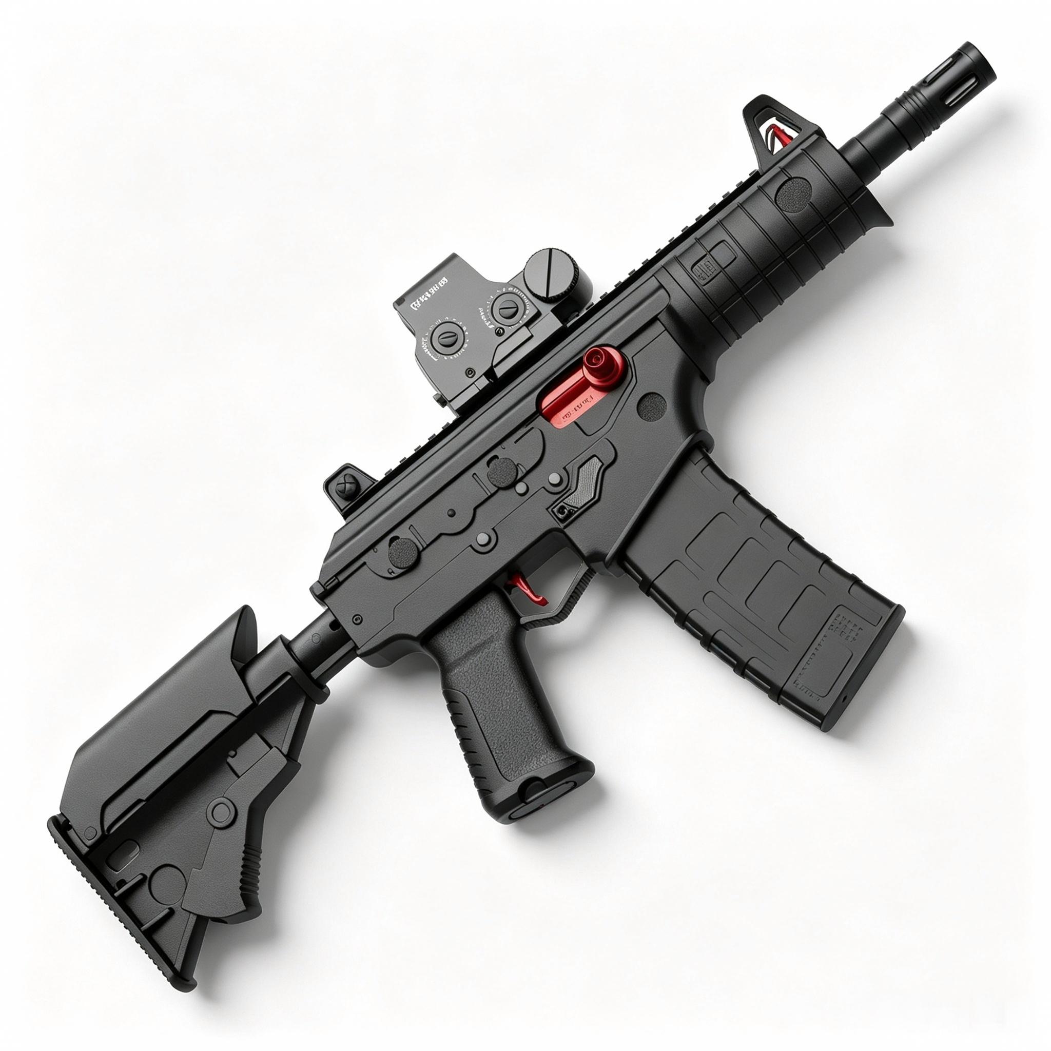 Handi HD735A Black Version - Galil Strong Shock Recoil Electric Ejection Soft Dart Blaster