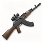 Handi HD749A Black Version - AK47 Electric Ejection Soft Dart Blaster