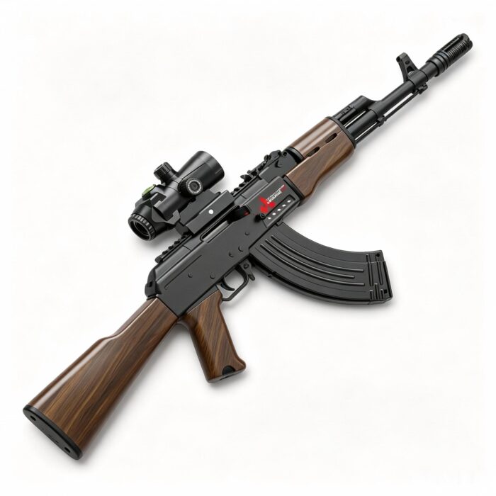 Handi HD749A Black Version - AK47 Electric Ejection Soft Dart Blaster