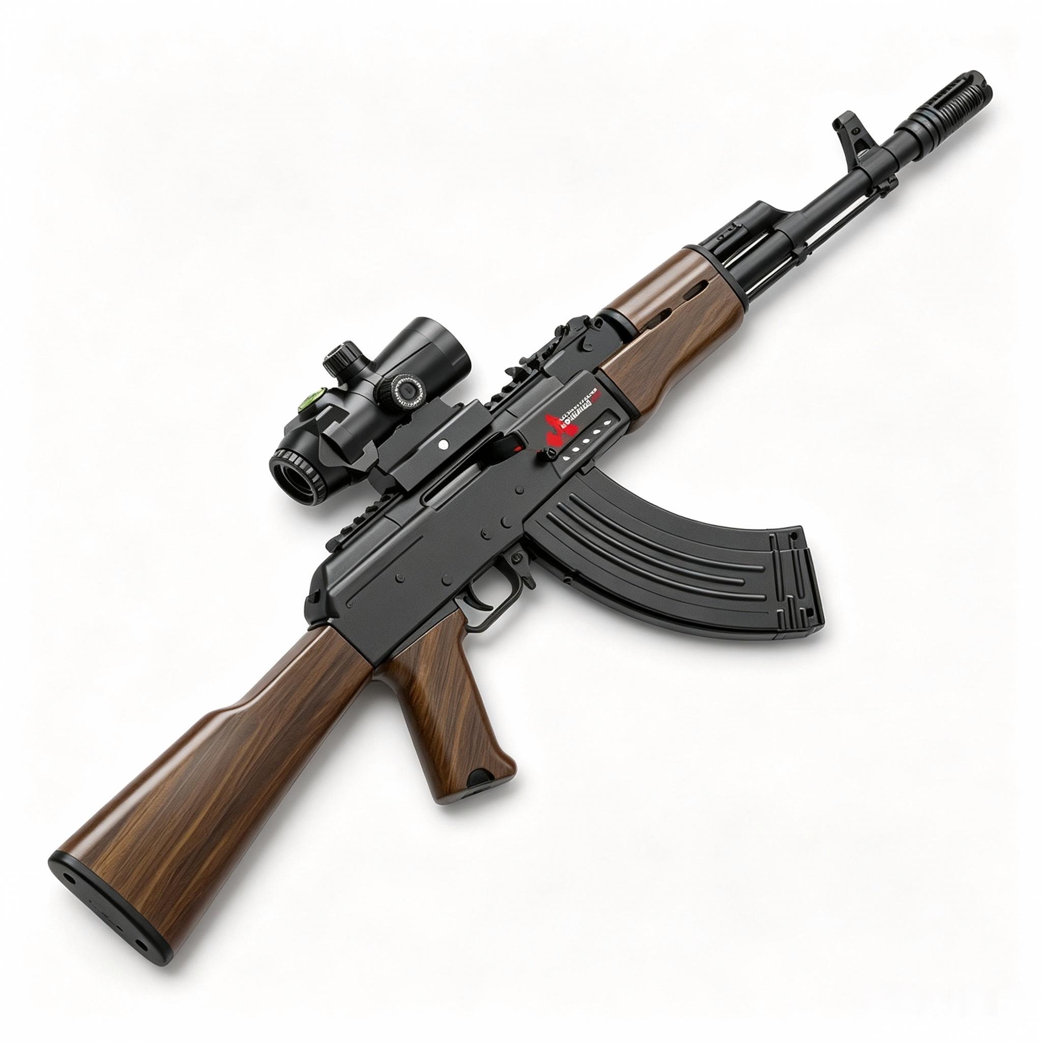 Handi HD749A Black Version - AK47 Electric Ejection Soft Dart Blaster