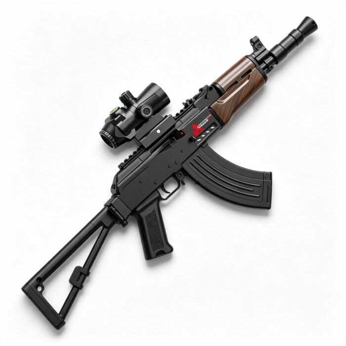 Handi HD751A Black Version - AK74U Electric Ejection Soft Dart Blaster