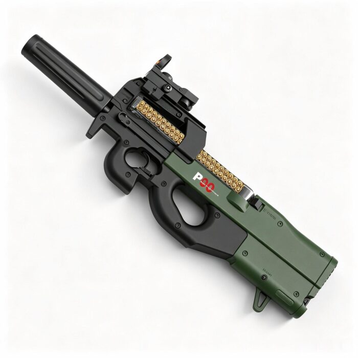 Handi HD768B Green Version - P90 Electric Ejection Soft Dart Blaster