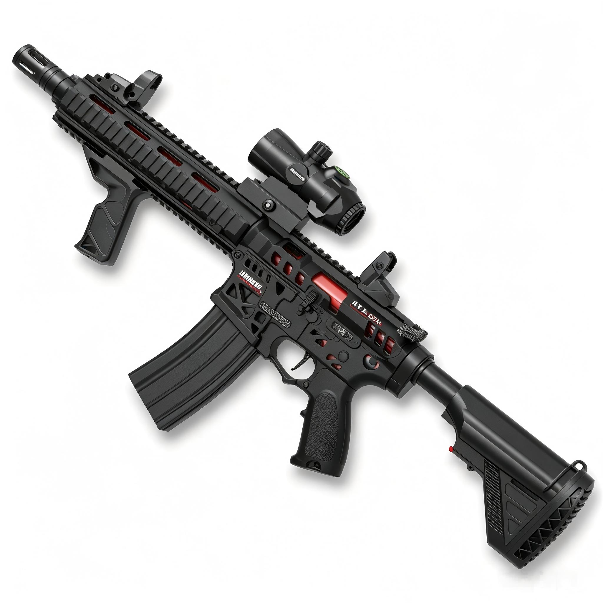 Handi HD776A Black Version - M416 Electric Ejection Soft Dart Blaster