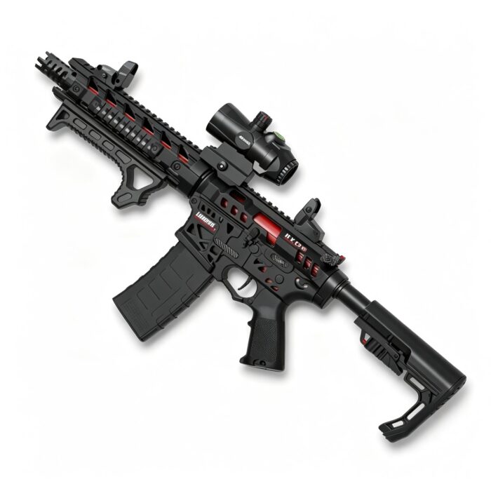Handi HD777A Black Version - AR-15 Electric Ejection Soft Dart Blaster