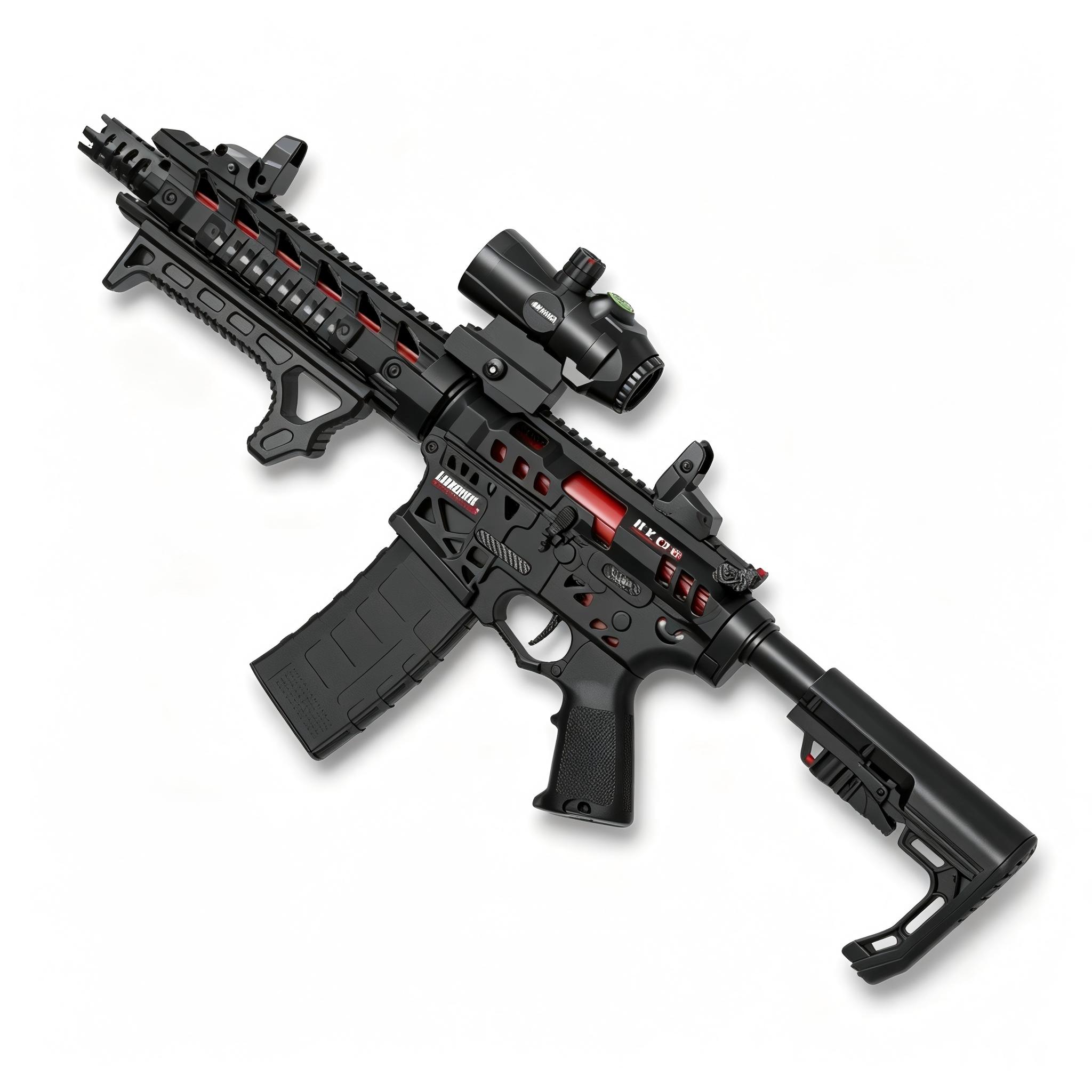Handi HD777A Black Version - AR-15 Electric Ejection Soft Dart Blaster