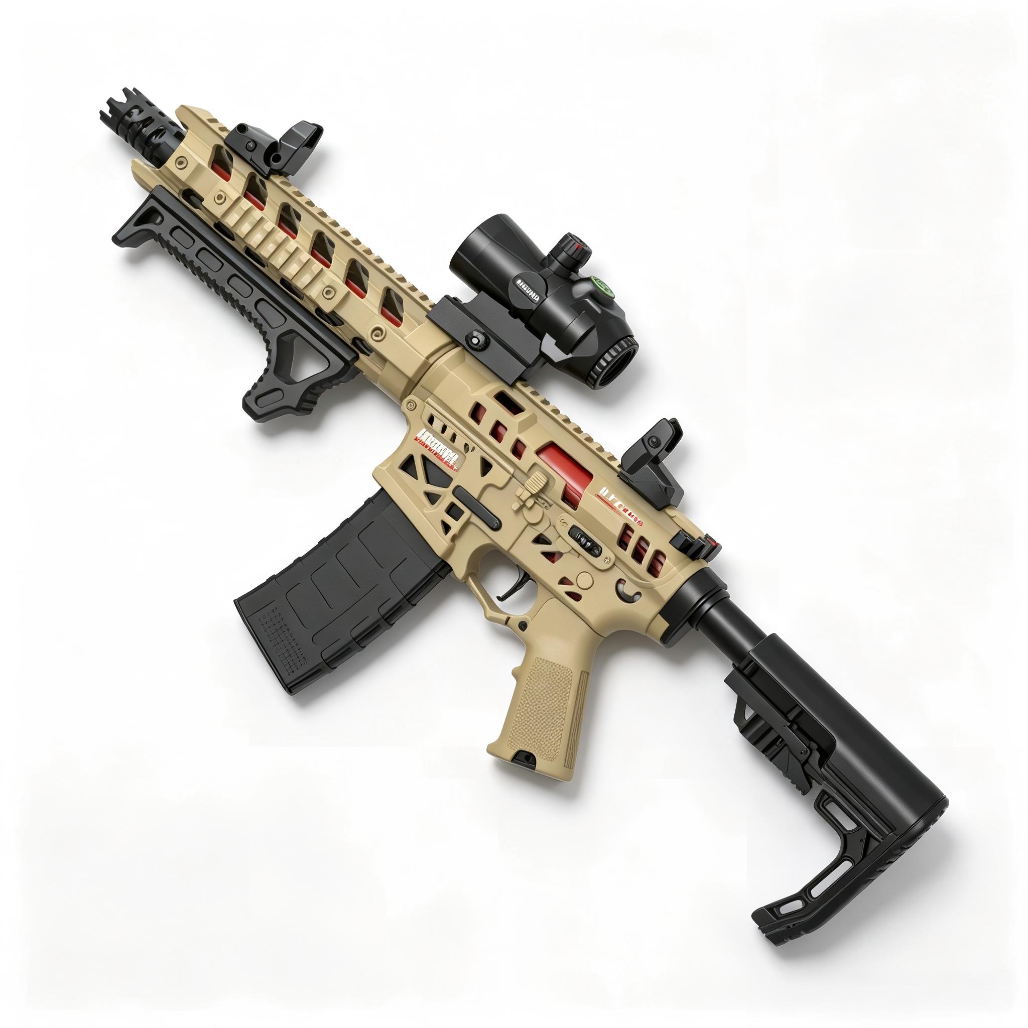 Handi HD777B Sand Version - AR-15 Electric Ejection Soft Dart Blaster