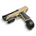 Handi HD779B Sand Version - Desert Eagle Fire Control Edition Electric Ejection Soft Dart Blaster