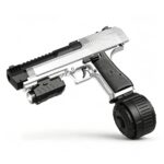 Handi HD779C Plated Version - Desert Eagle Fire Control Edition Electric Ejection Soft Dart Blaster