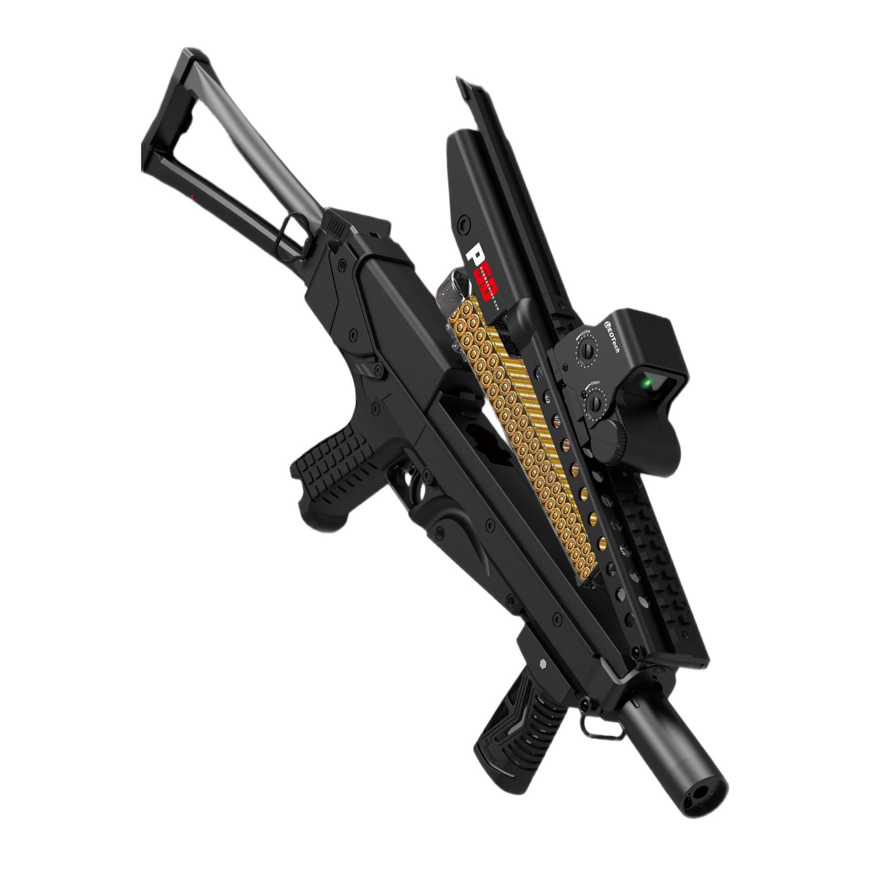 Handi HD798A Black Version - P50 with Stock Electric Ejection Soft Dart Blaster