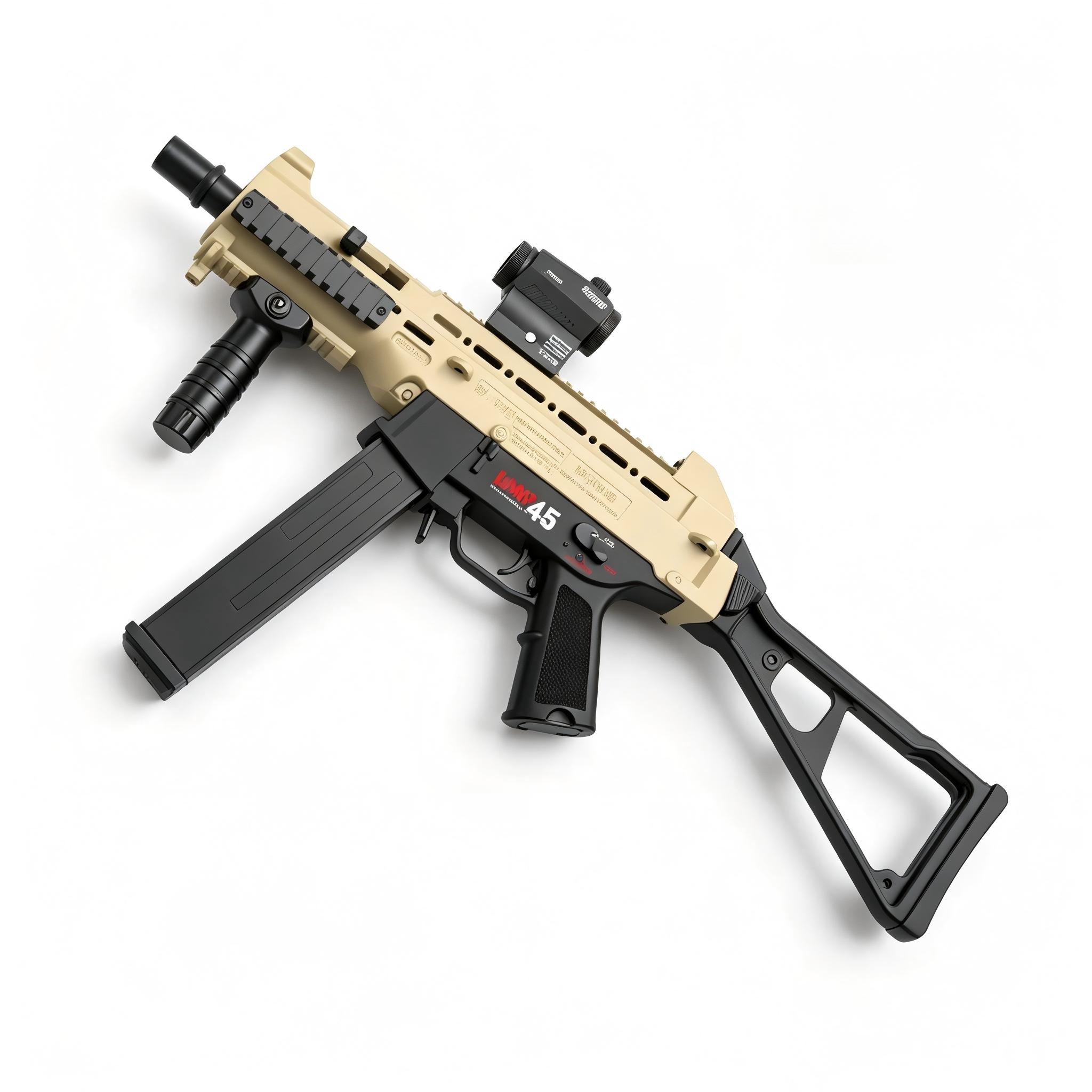 Handi HD799B Sand Version - UMP45 Electric Ejection Soft Dart Blaster