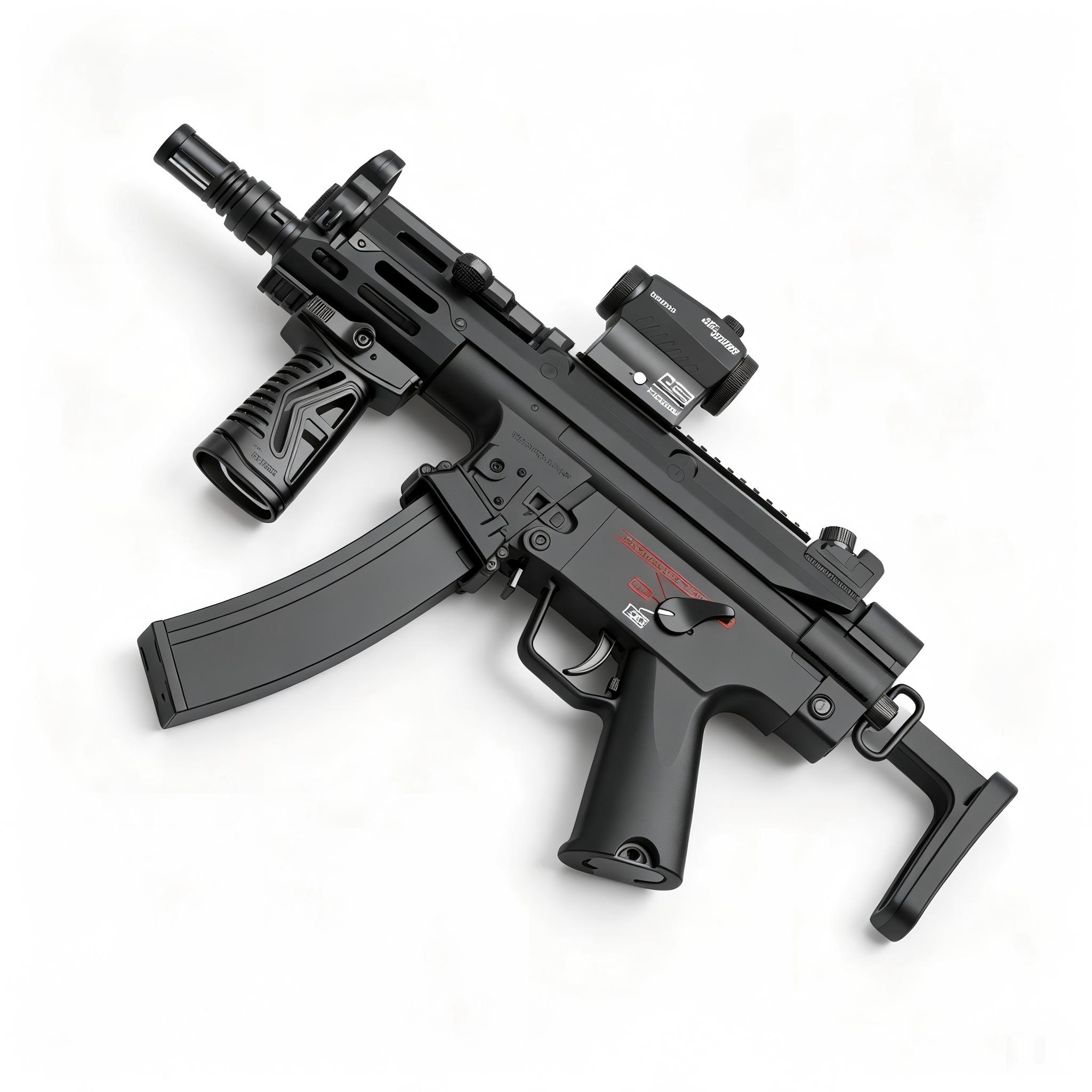 Handi HD816A Black Version - UTG MP5K Modern Tactical Edition Electric Ejection Soft Dart Blaster