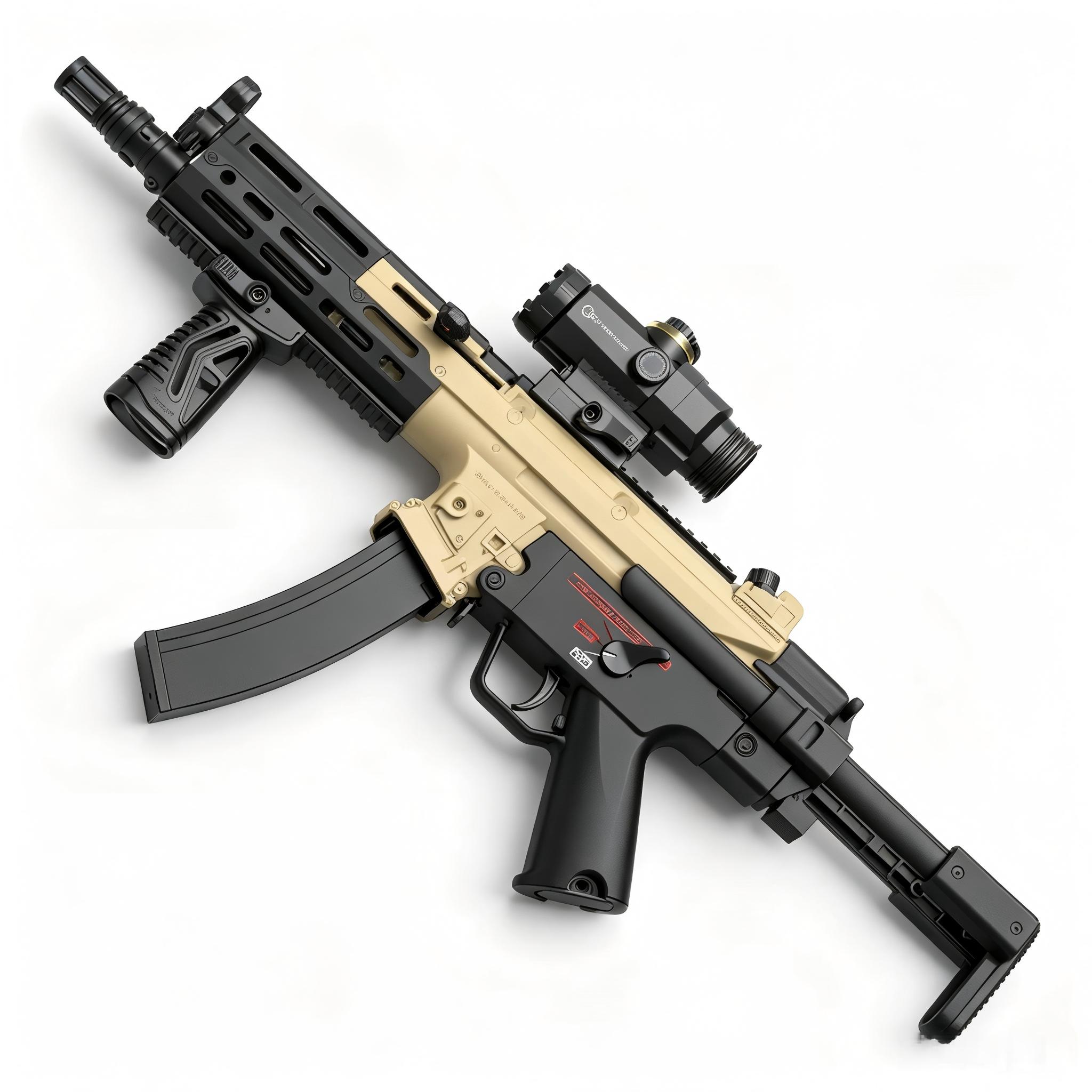 Handi HD817B Sand - UTG MP5A3 Modern Tactical Edition Electric Ejection Soft Dart Blaster
