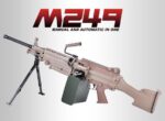 Zhanying 333 Sand Version - M249 Army Edition Tactical Soft Bullet Toy Gun