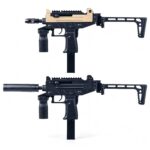 Zhanying 666-1 (Black & Sand) - UZI-PRO Tactical Soft Bullet Toy Gun