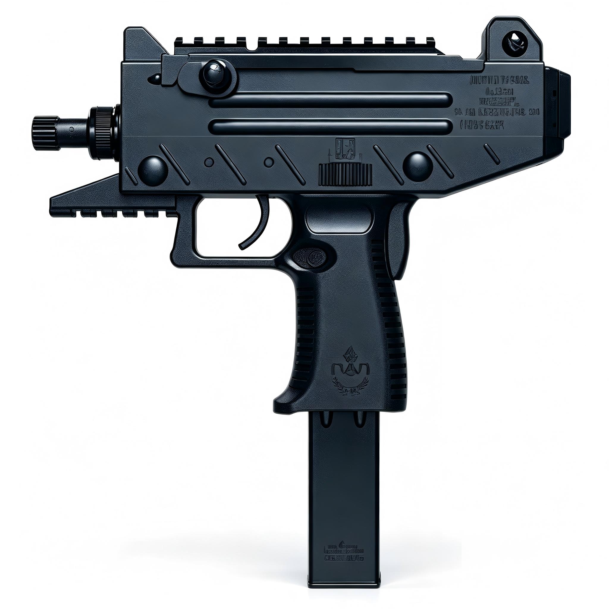 Zhanying 666 Black Version - UZI-PRO Tactical Soft Bullet Toy Gun