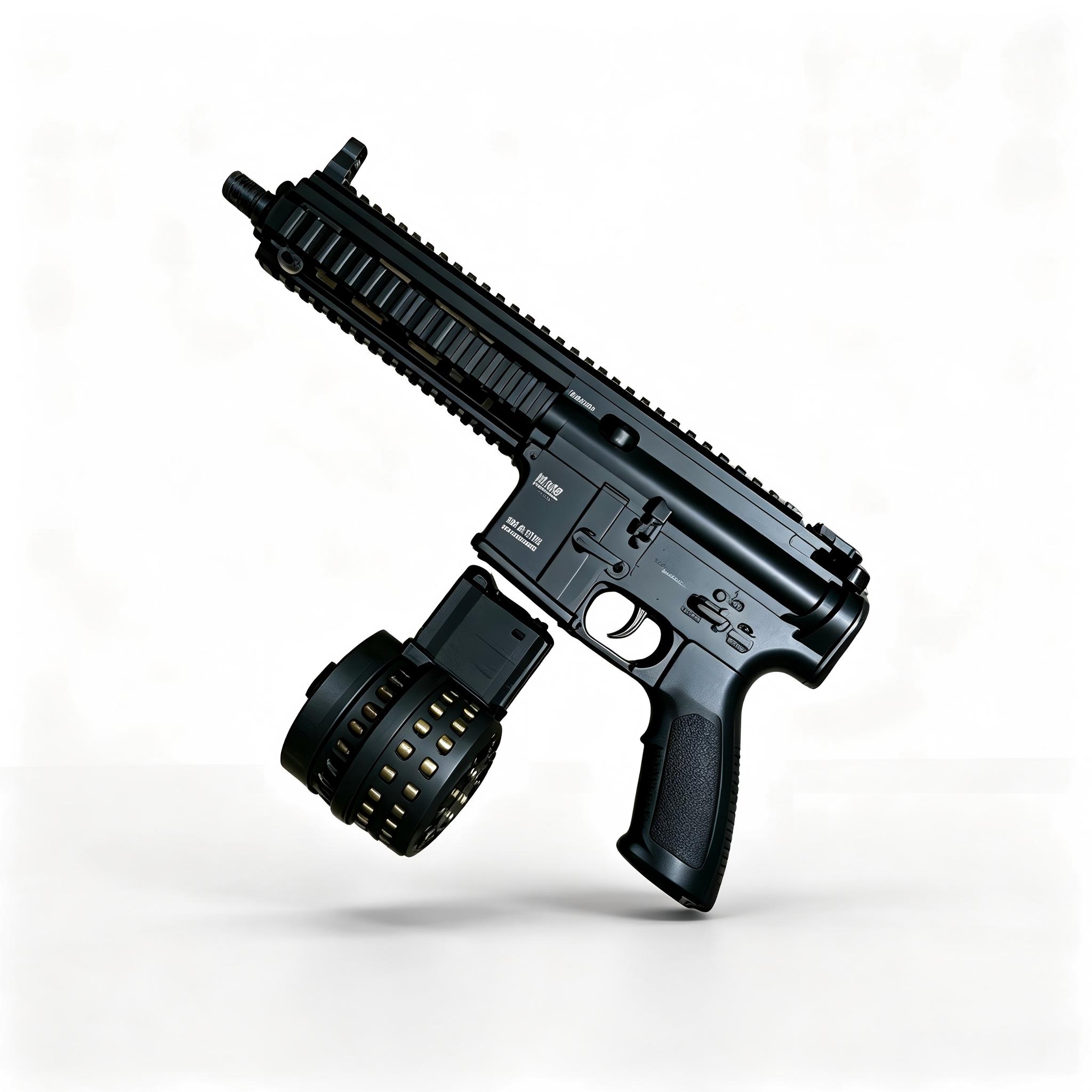 Fengjiasheng HS02-A Drum Version Black - HK416 Nylon Version Electric Toy Blaster