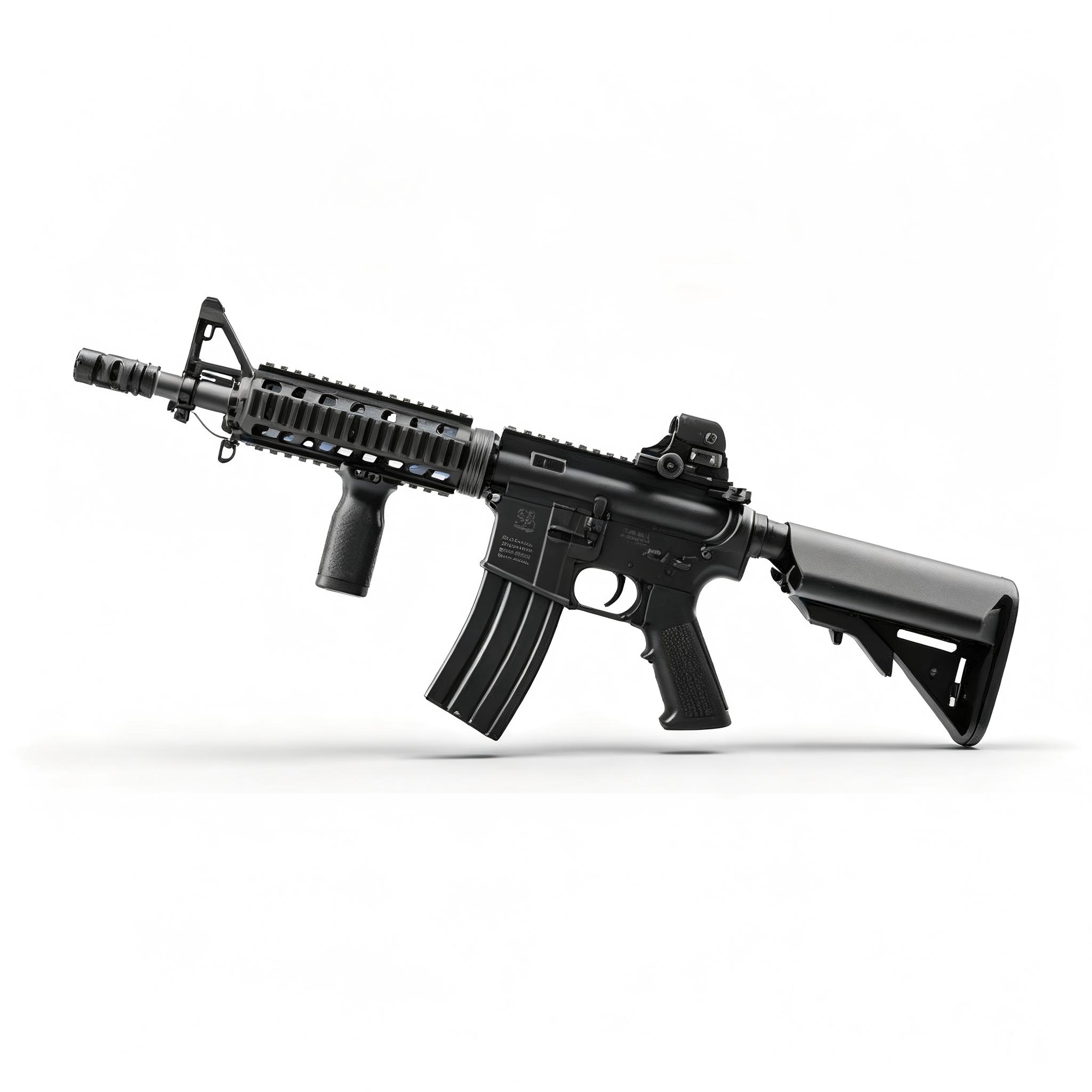 Fengjiasheng M02-A Black - M4-CQB Upgraded Metal Gear Version Electric Toy Blaster