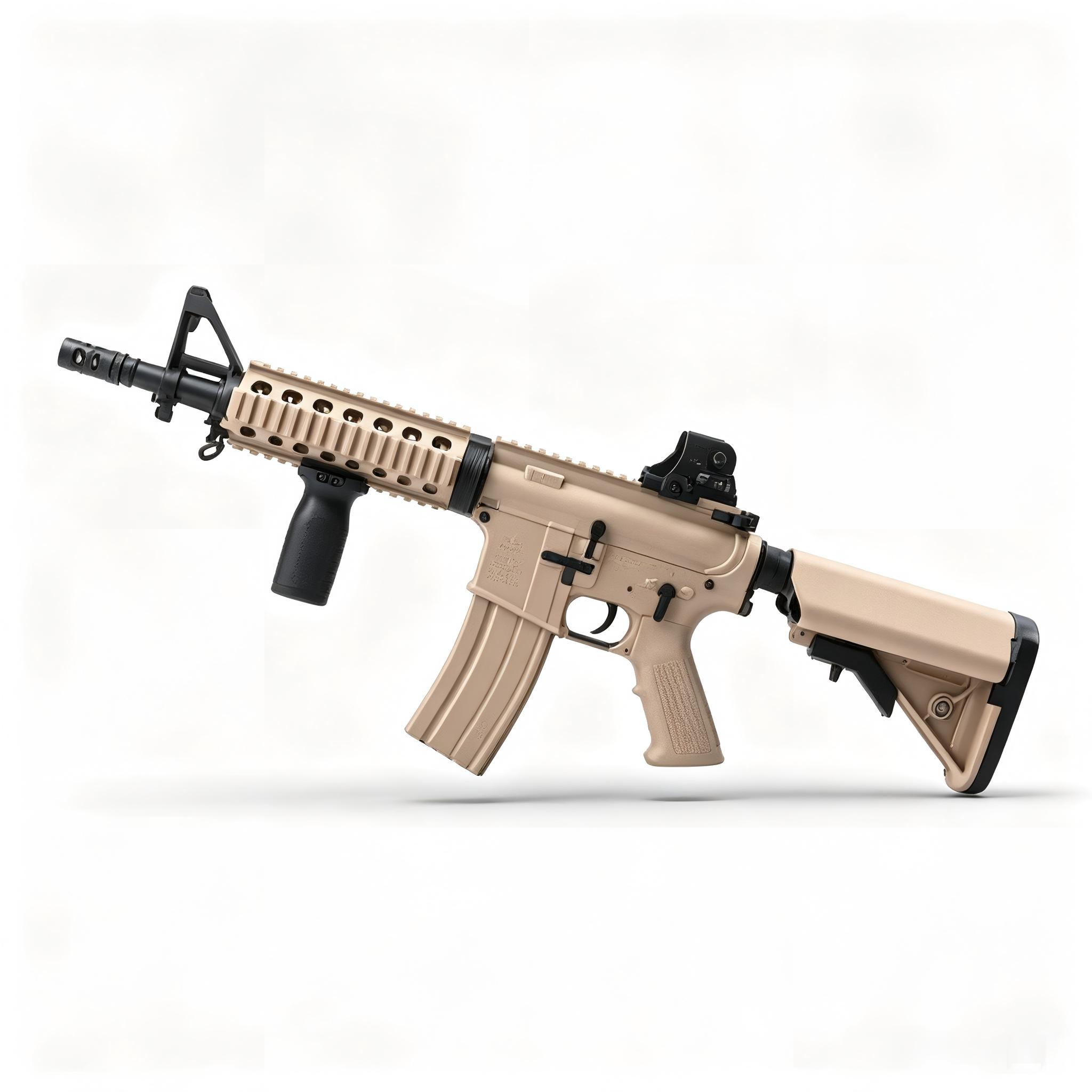 Fengjiasheng M02-B Sand - M4-CQB Upgraded Metal Gear Version Electric Toy Blaster