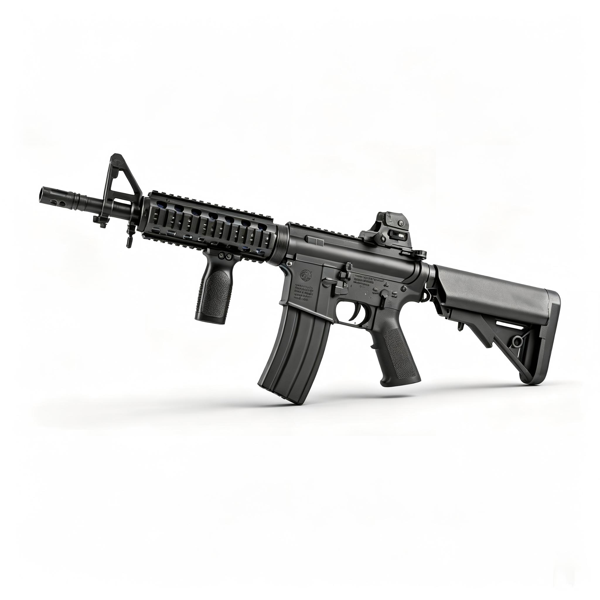 Fengjiasheng MB-03A Black - M4-CQB Metal Parts Color Box Version Electric Toy Blaster