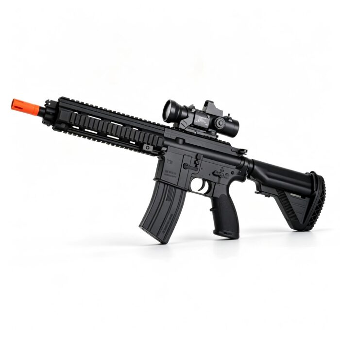 Jinming M938-16 Black-Gold Gear No Battery-HK416D Electric Soft Bullet Toy Gun