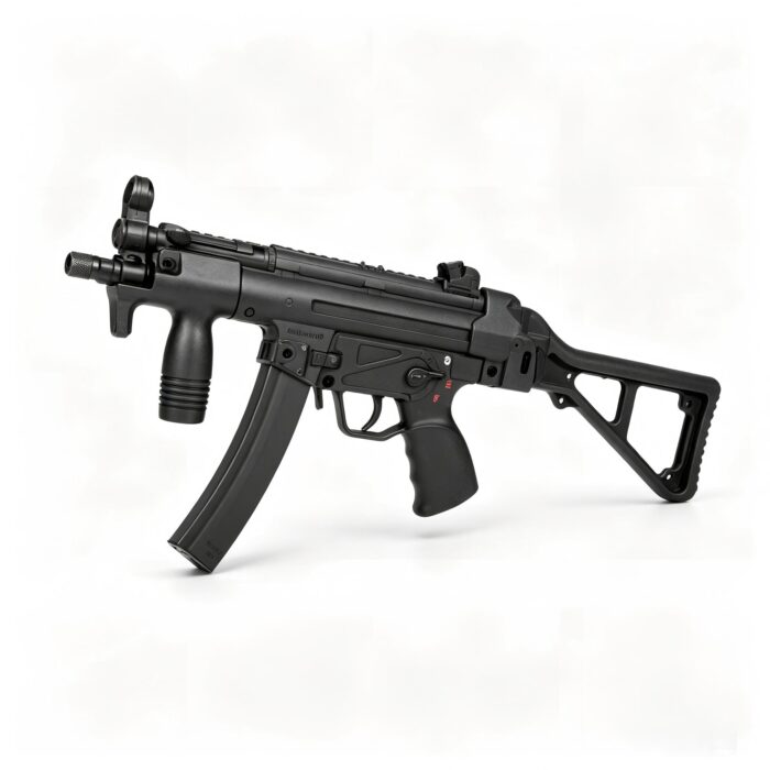 Jinming M938‑20A Black‑Gold Gear No Battery‑MP5 Folding Stock Version Electric Soft Bullet Toy Gun