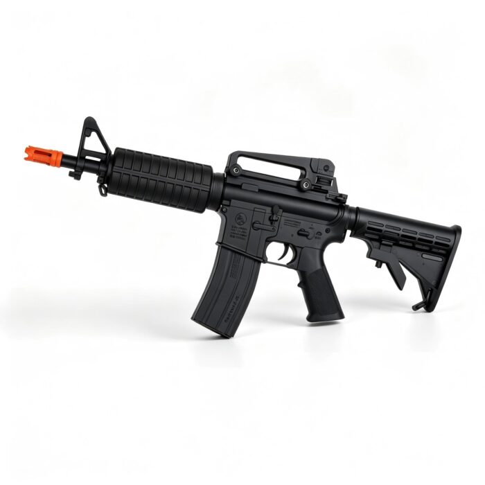 Jinming M938-9S Black-Gold Gear No Battery-M4A1-J9 Electric Soft Bullet Toy Gun