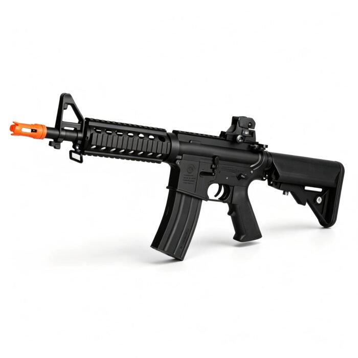 Jinming M938-9 Black-Gold Gear No Battery-M4A1-J9 Electric Soft Bullet Toy Gun