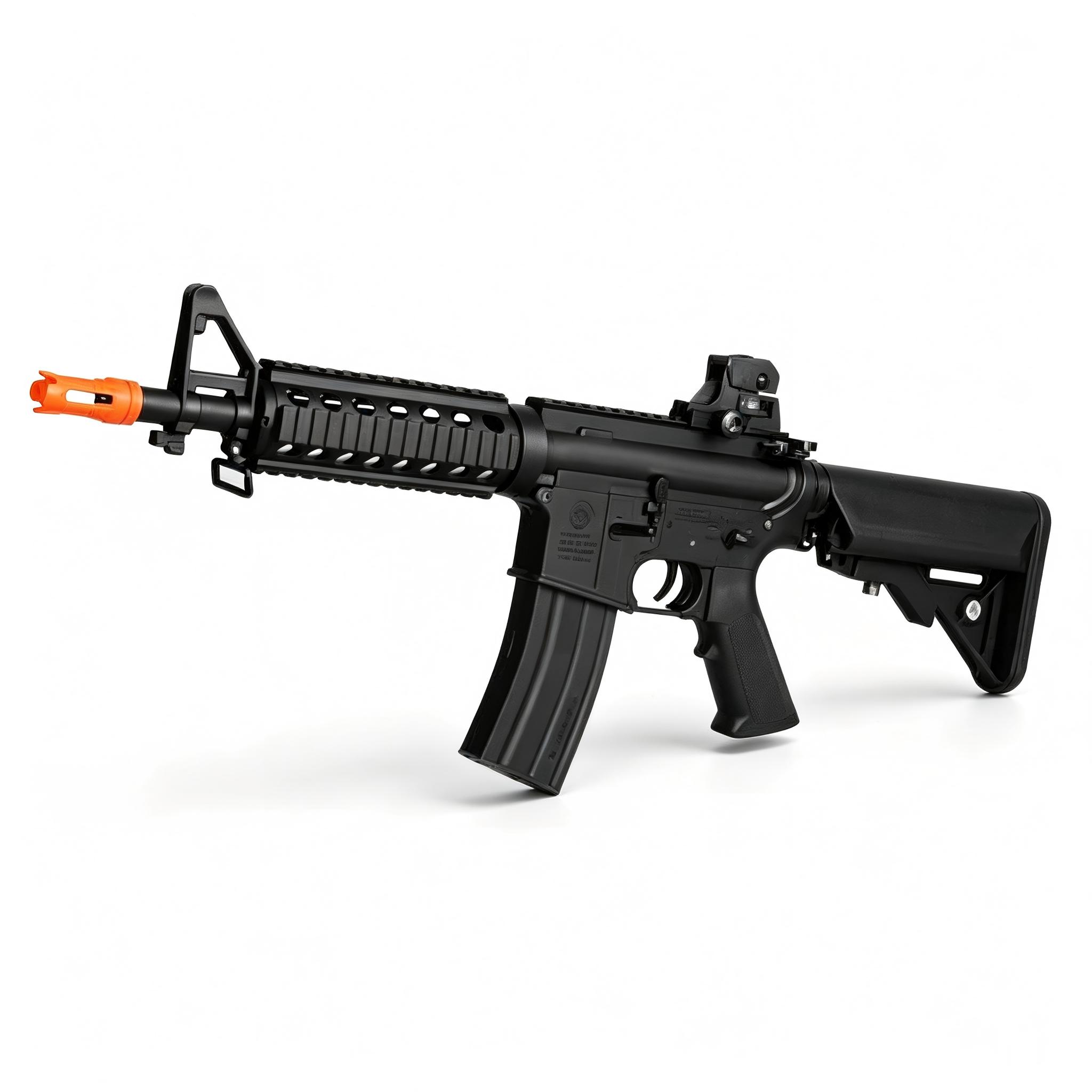 Jinming M938-9 Black-Gold Gear No Battery-M4A1-J9 Electric Soft Bullet Toy Gun